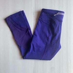 Lululemon purple pace rival crop leggings size 4